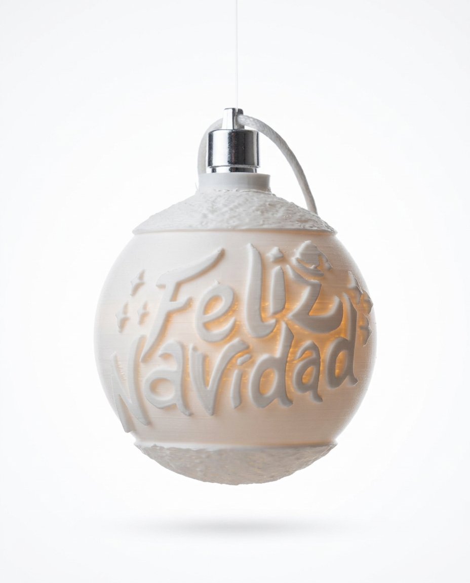 Bola de Navidad con relieve