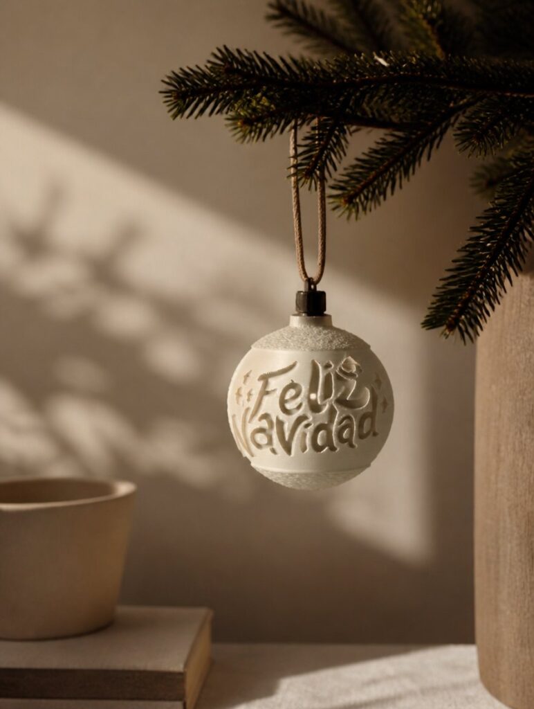 Bola de Navidad personalizada impresa en 3D