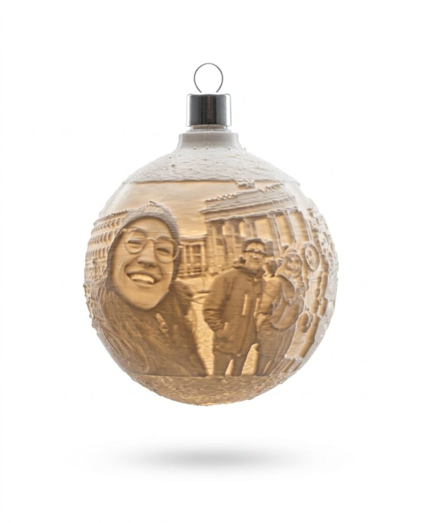 Bola de Navidad personalizada impresa en 3D