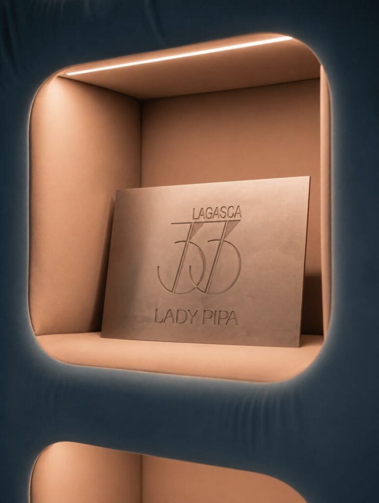 Decoración impresa en 3D para la tienda Lady Pipa en Lagasca 55