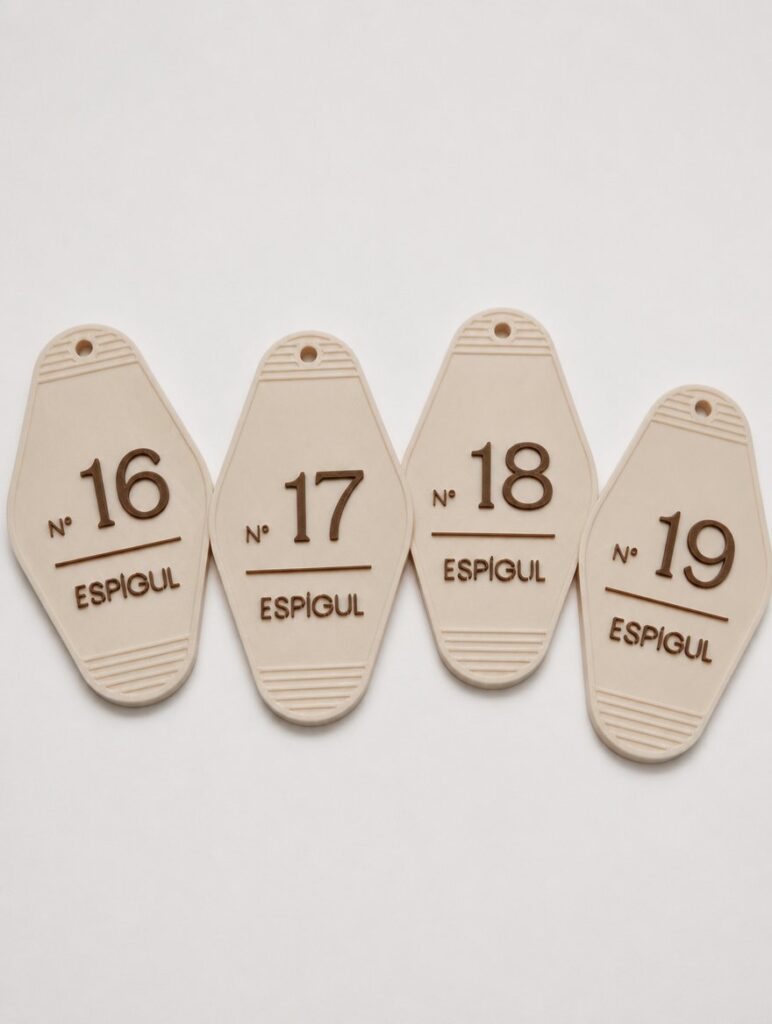 Llaveros numerados de Espigul