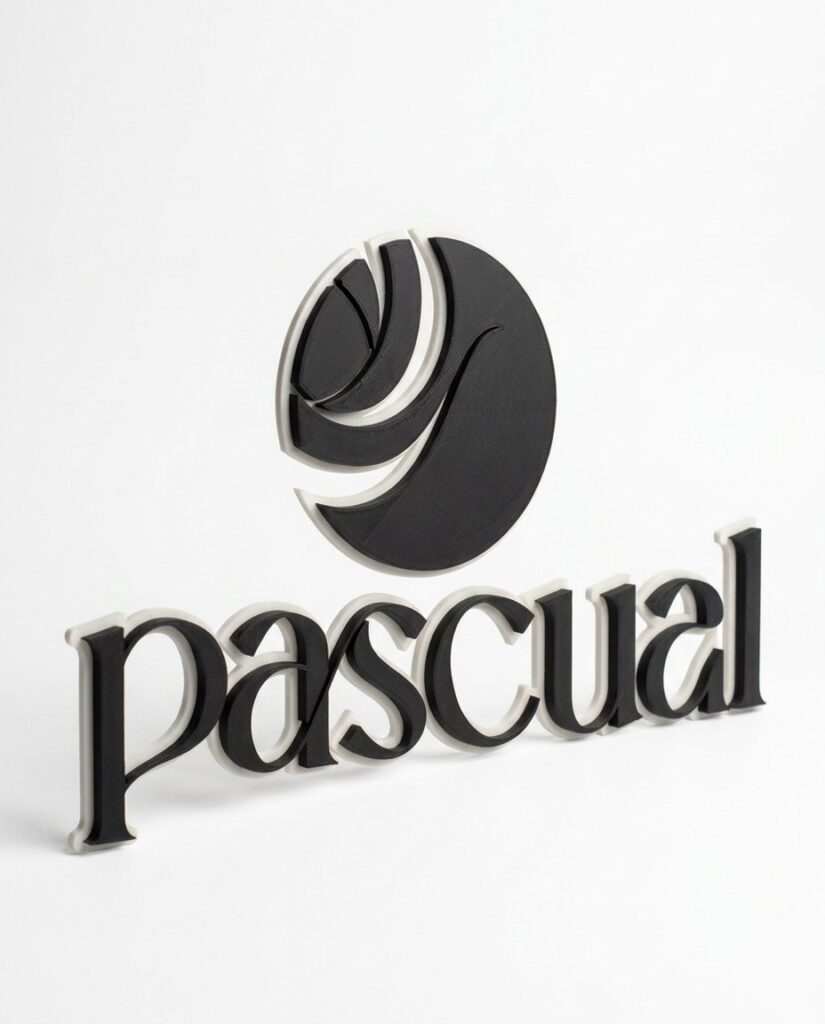 Logotipo en 3D, foto de estudio