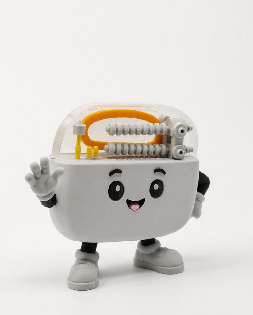 Mascota de marca impresa en 3D