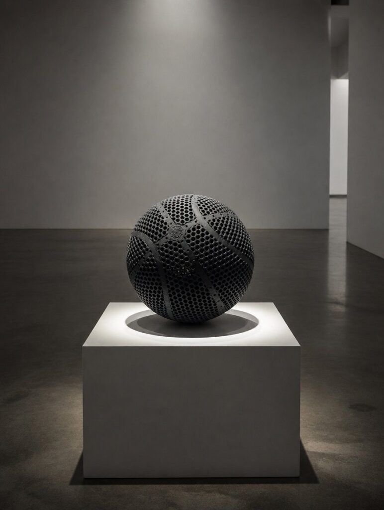Balón de baloncesto calado impreso en 3D