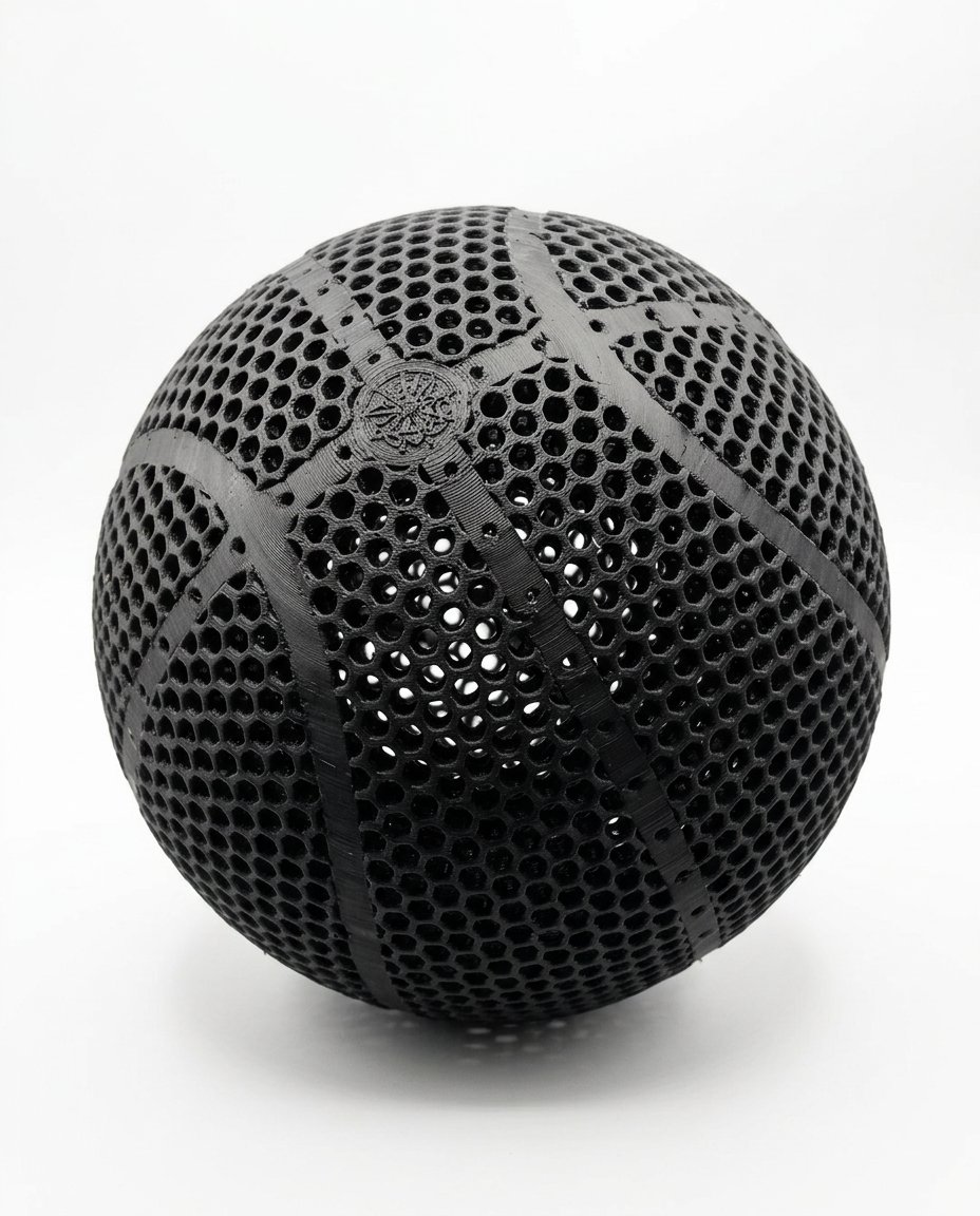 Balón de baloncesto calado impreso en 3D