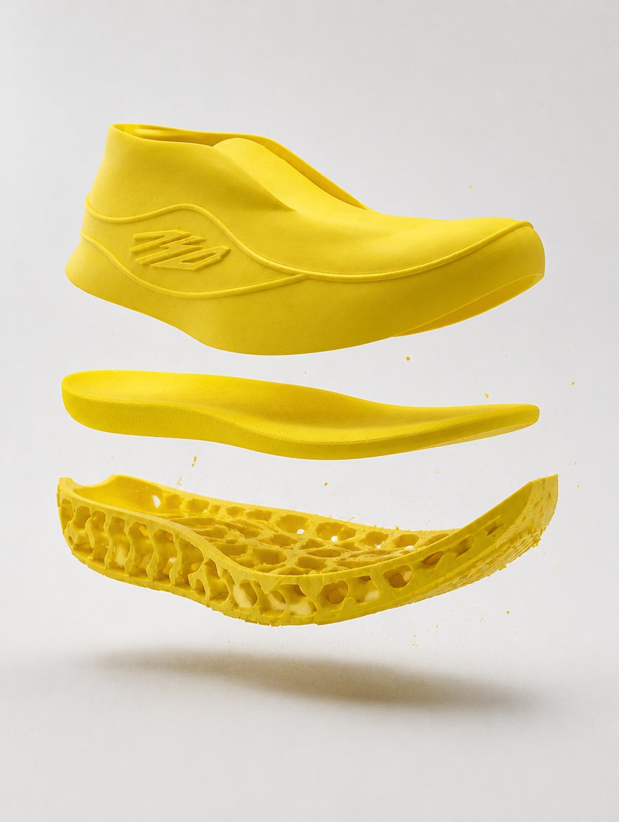 Prototipo de zapatilla por capas