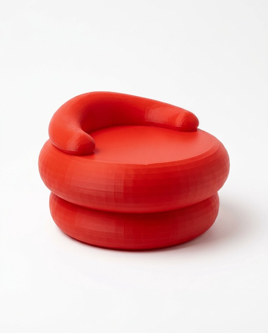 Maqueta de un sillón impresa en 3D