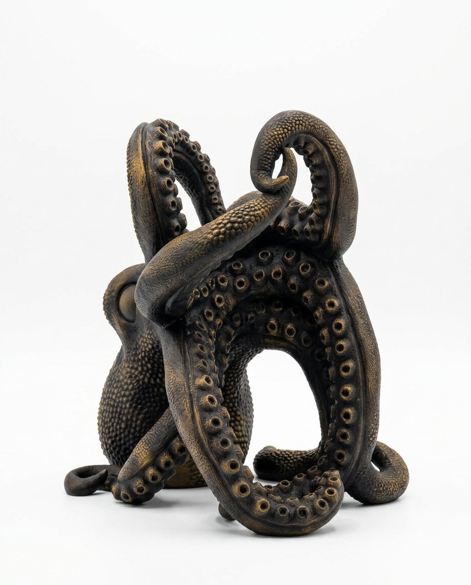 Pulpo sujetabotellas impreso en 3D