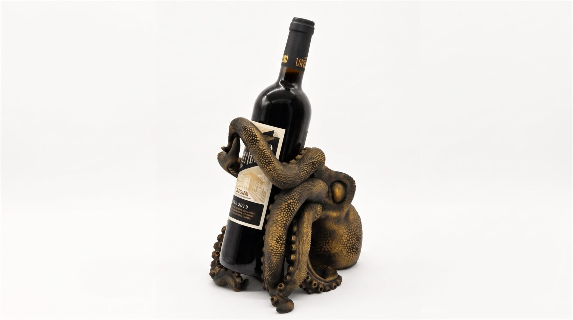 Pulpo sujetabotellas impreso en 3D