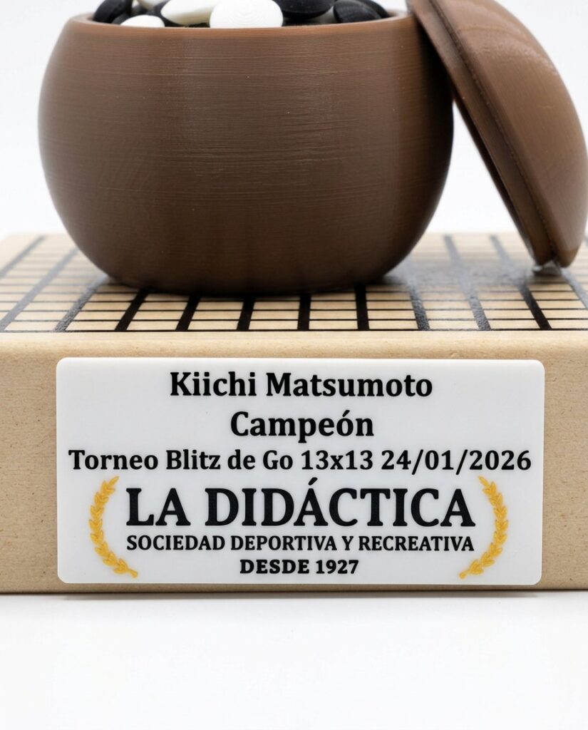 Trofeo de La Didáctica impreso en 3D